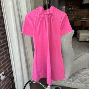 STAUD Fuchsia Pink Mini Dress